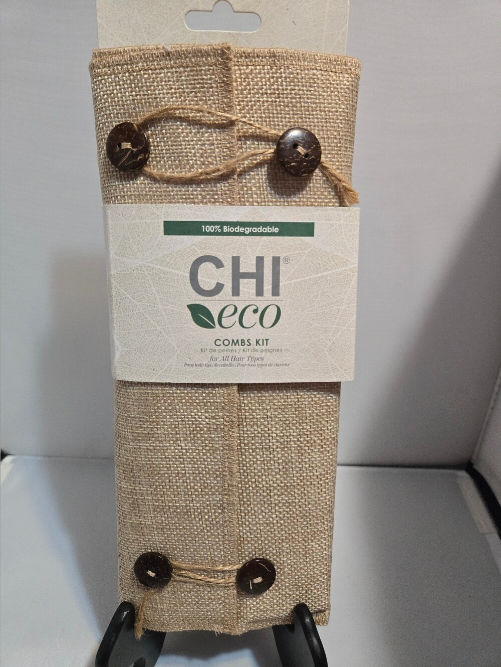 Chi Eco Natural Beige Combs Kit - Eco-Friendly Hair Accessory Organizer